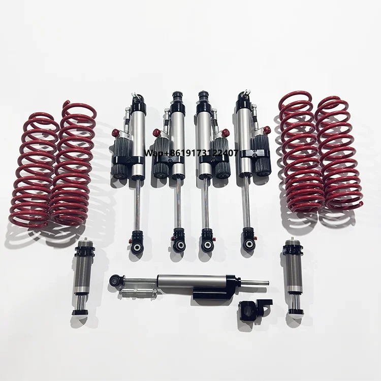 

High Performance Nitrogen Adjustable Shock Absorber Back tank Front and Rear 4x4 Suspension Kit for JK JL