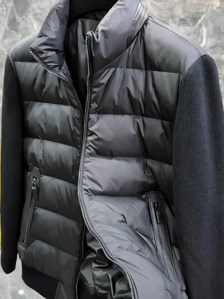 

Мужская осенне-зимняя новая вязаная куртка с воротником-стойкой Sve, универсальная, удобная, высококачественная, с воротником-стойкой