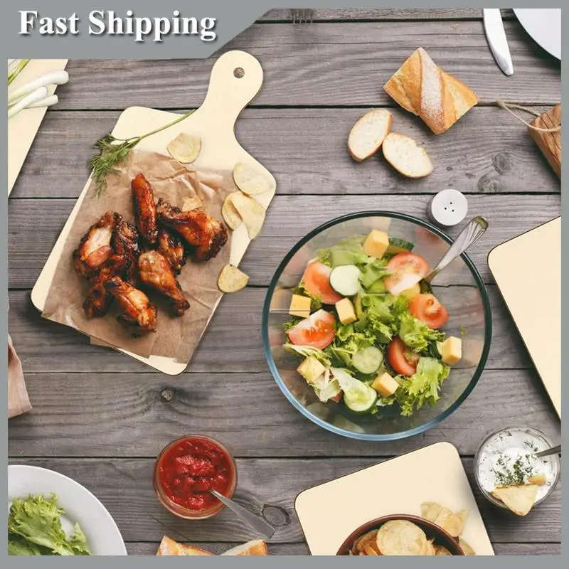 

A91P 30 Pcs Mini Wooden Cutting Board For Crafts Small Charcuterie Boards Bulk With Handles For DIY Kitchen Cooking Decor