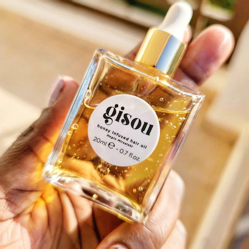 Gisou-aceite para el cabello con infusión de miel, tamaño de viaje, enriquecido con miel Mirsalehi para nutrir profundamente, hidratar el cabello, regalo saludable para niña