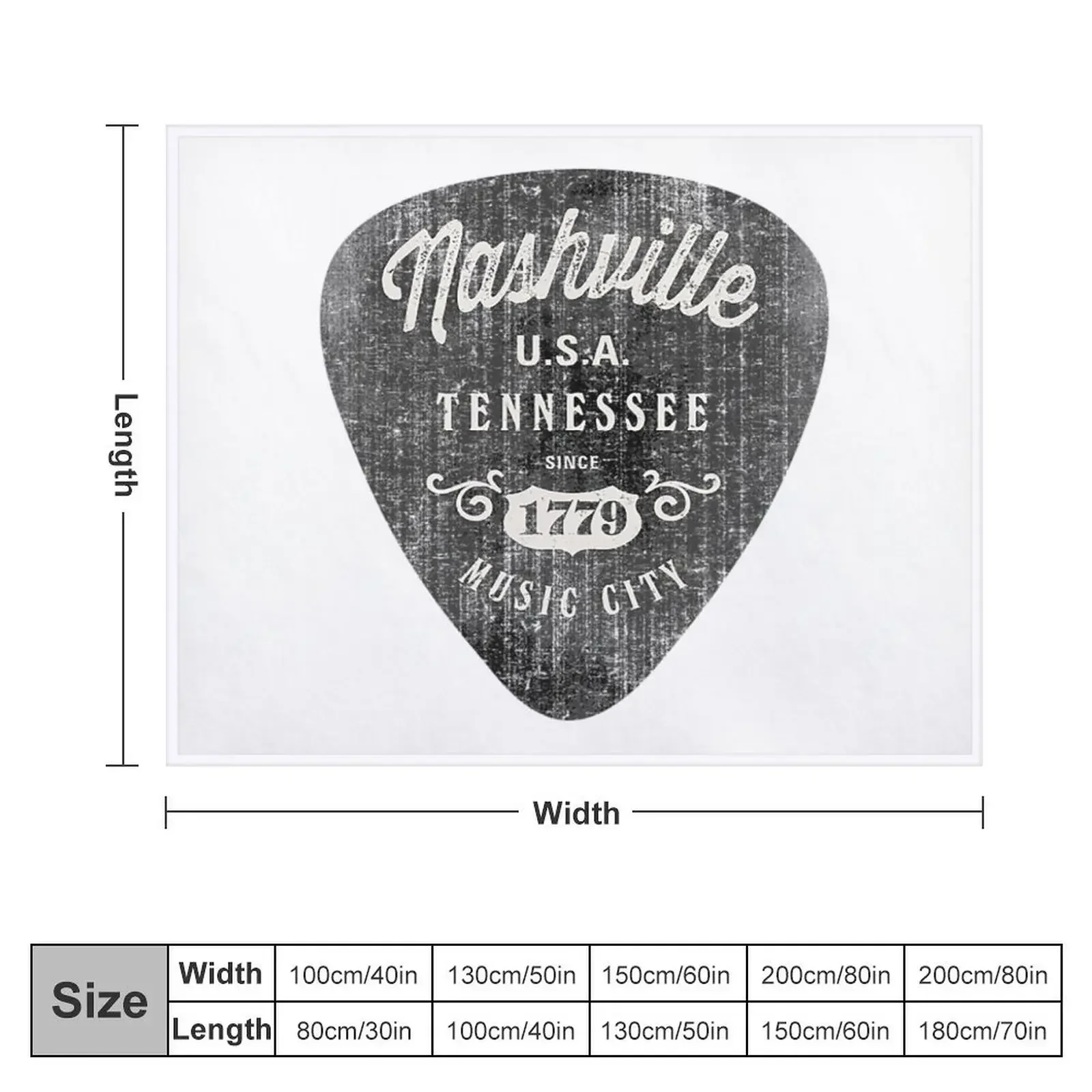 Nashville T-ShirtNashville Music City USA Vintage Throw Blanket warm for winter Sleeping Bag Blankets