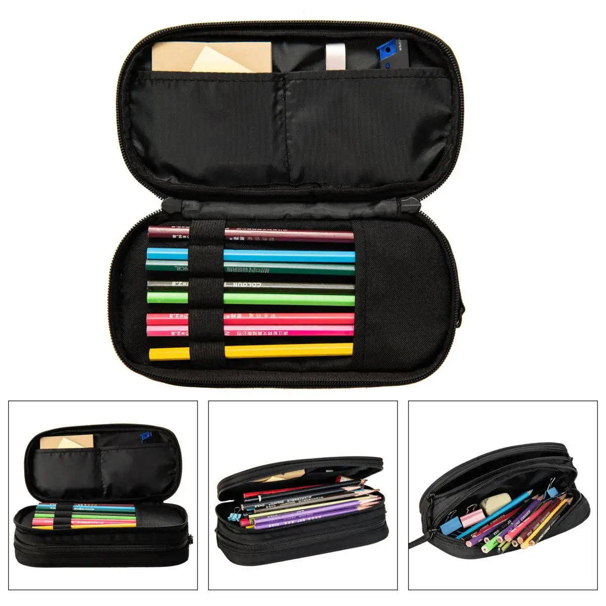 Imagem -04 - Lovely Pencil Case com Logotipo Pen Holder Bags para Estudante Grande Armazenamento Presentes de Escritório Cr7