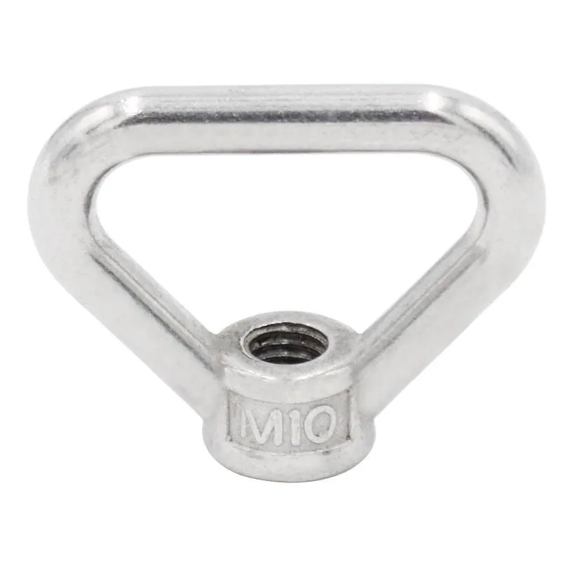 1 Pcs  M8 M10 M12 M14 M16 M20 M24 304 Stainless Steel Triangle Lifting Eye Nut Trapezoid Thread Rings Fit For Handle Bolts