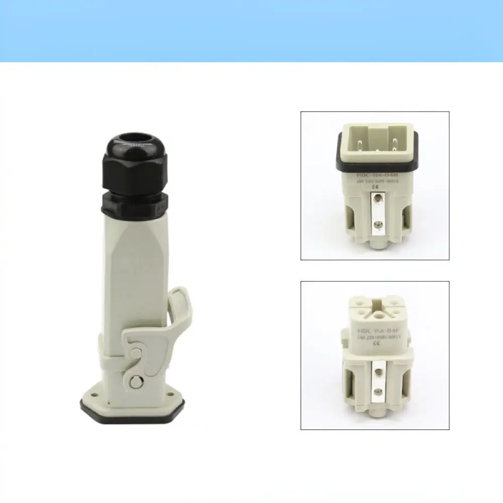 Electrical Connection Plug For HA004 Industrial Heavy Duty Plastic M20 Side Output Horizontal Surface Mount For WZAZDQ