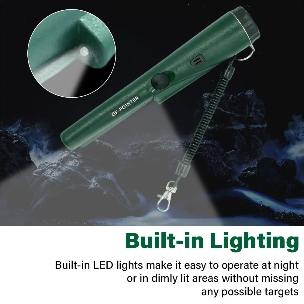 Puntatore GP professionale per metal detector portatile con design impermeabile e alta sensibilità per un massimo di posizionamento preciso del tesoro