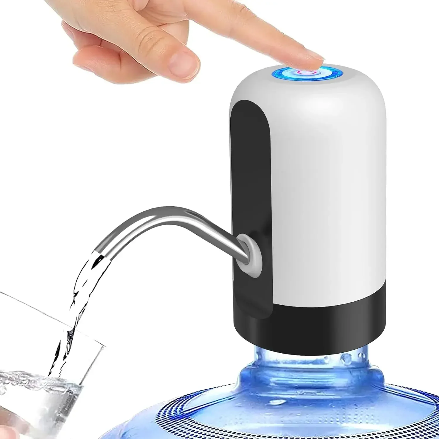 Water Bottle Pump 5 Gallon Portable Electric Water Dispenser Switch Mini Water Jug Dispenser for Camping Kitchen Home Kitchen