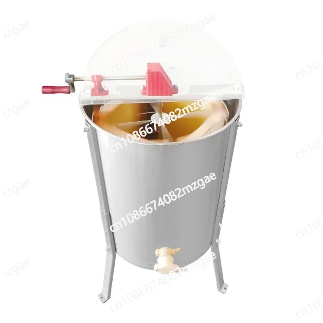 

Manual four-frame honey shaker stainless steel honey shaker honey-containing mouth with bracket honey shaker