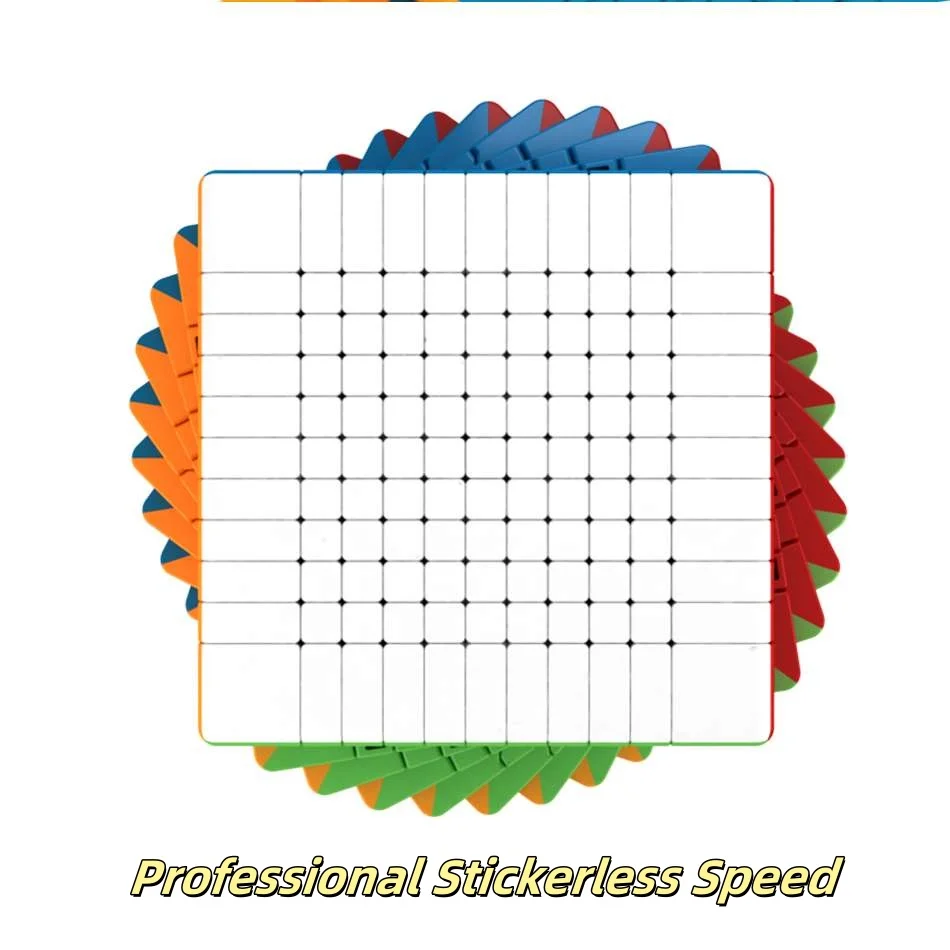 MoYu MeiLong 11x11 المكعب السحري المهنية ستيكيرليس سرعة 11x11 مكعبات لغز مكعب السلس مكعب سريع اللعب الهدايا