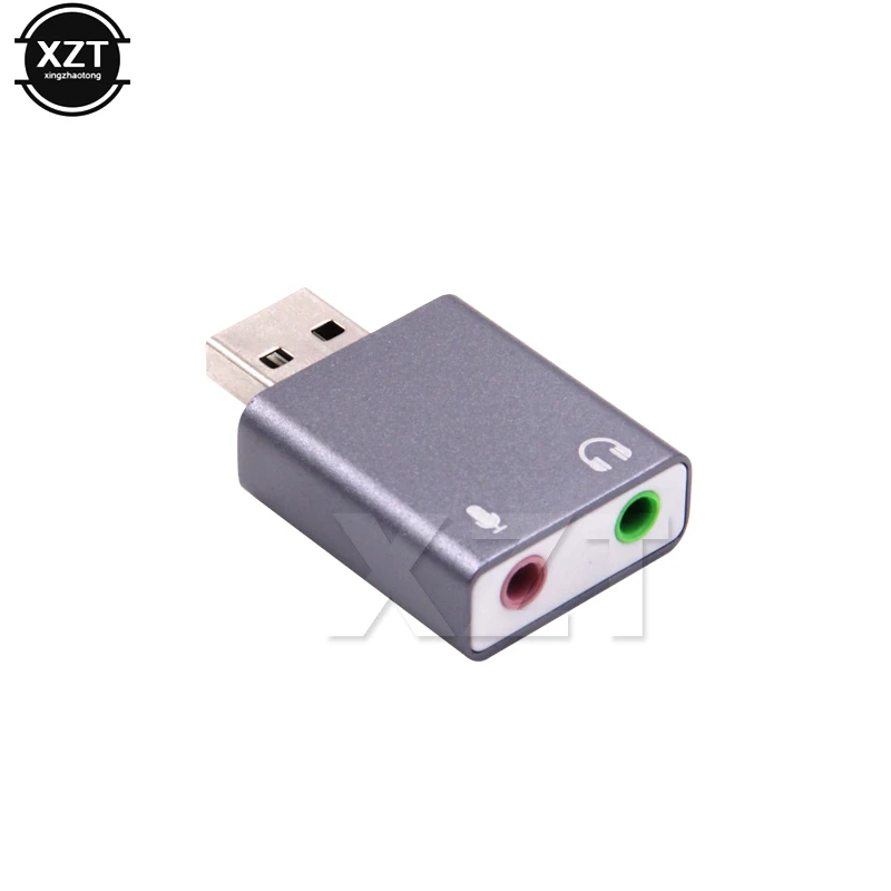 USB Input to 3.5mm TRS Headphone or Mic 3.5mm TRS Microphone to USB 2.0 Stereo External Sound Card Adapter Convert