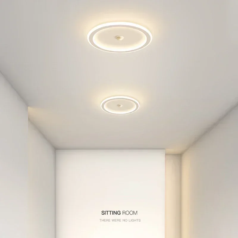 Imagem -03 - Moderno Teto Led com Indução do Corpo Humano Lâmpada para Sala de Estar Entrada Corredor Corredor Sensor Iluminação Interior