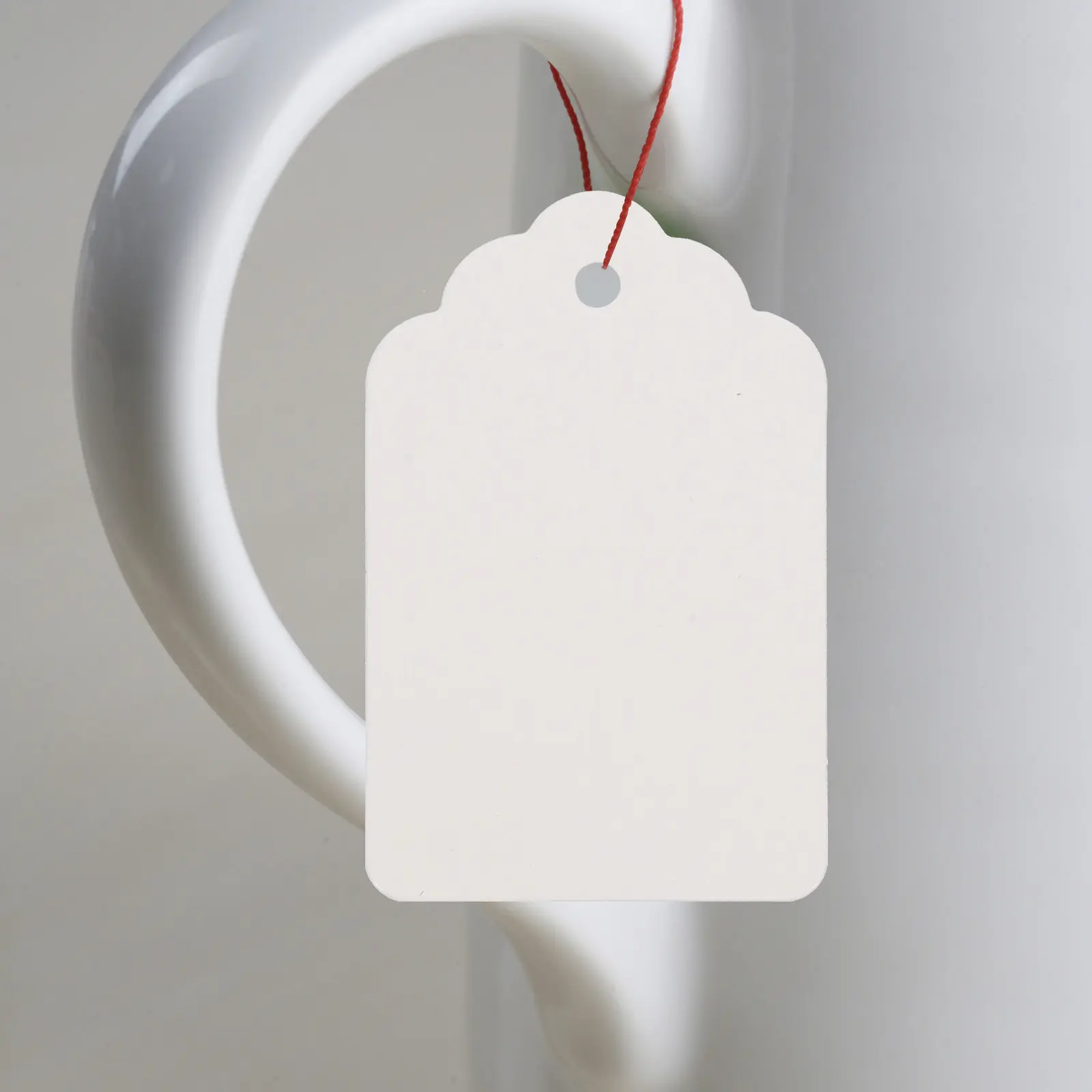 

1000Pcs Premium Paper Price Tags with Hanging Hole Small Size Blank for Clothes Shoe Hat Jewelry Store Display Use
