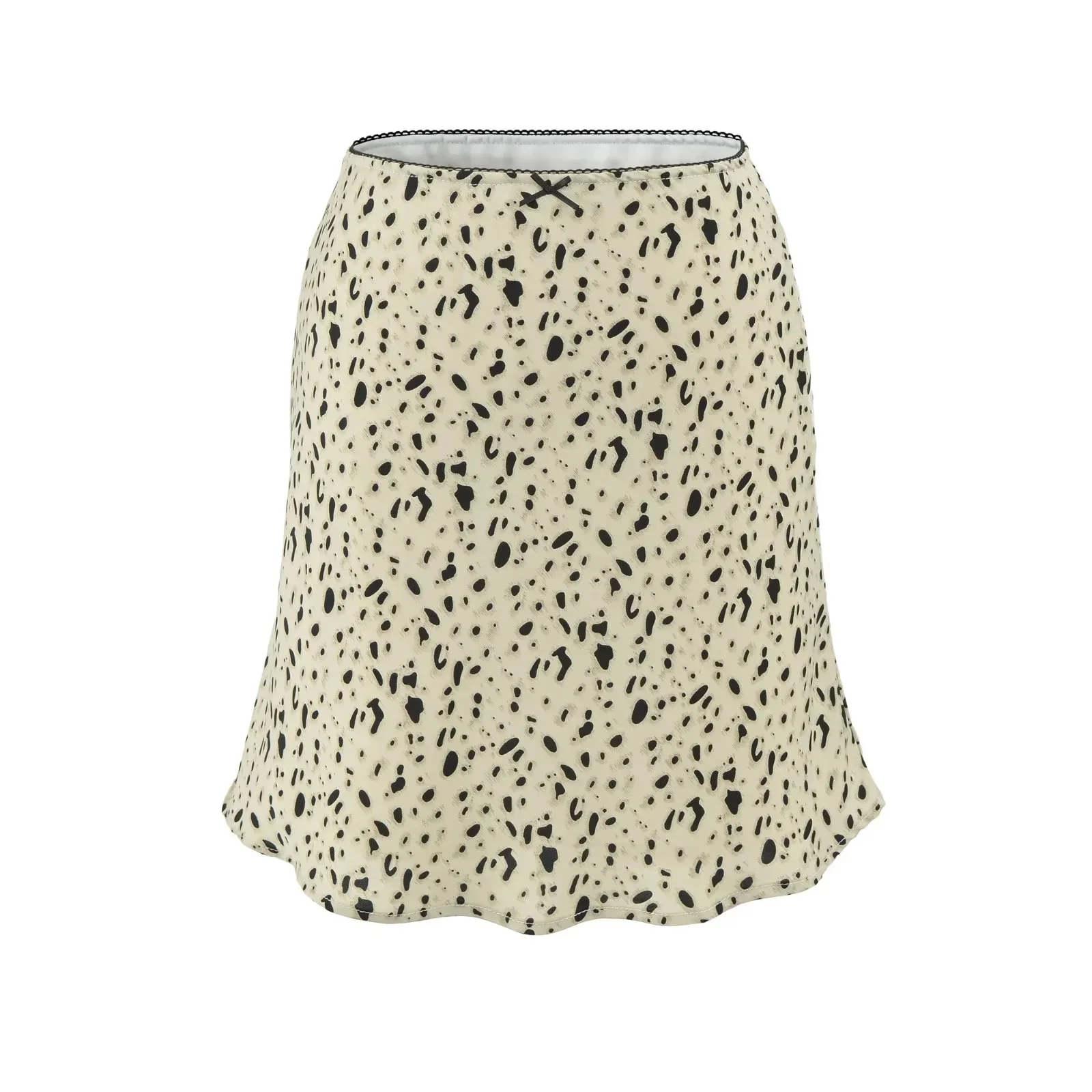 Retro Polka Dot Halter Neck  Dress Women's High Waist  Knot Slimming Pure Desire Sexy Short Skirt Summer Fashion