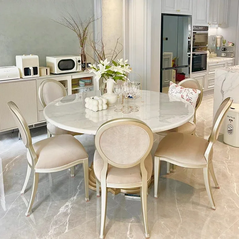 Design Luxury Modern Dining Tables Gold Party Event Kitchen Center Dining Tables Living Room Mesas De Jantar Furniture Home