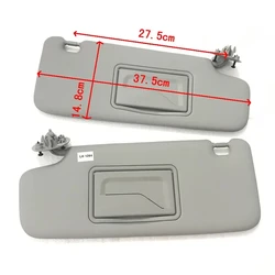 Car Interior Sun Visor For Chevrolet Chevy Sonic 2012-2020 Spark 2013-2022 Aveo 2011-2015 Daewoo Matiz Panel With Makeup Mirror