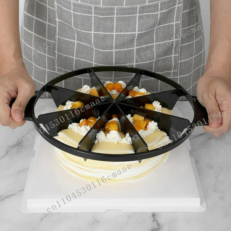 Plastic cake splitter, round cutter, lasagna cake cutter, 6/8 equal parts cake baking tool
