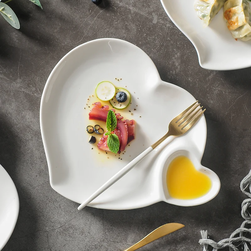 

Тарілка для пельменей Creative Cerc с уксусом Di Hotel Sle French Fries Di Seood Plate Nordic Sle Dinnerware