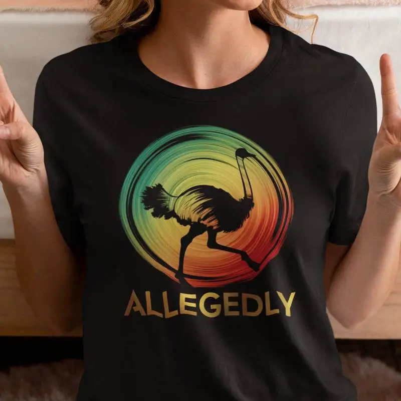 

Забавная футболка Allegedly Ostrich