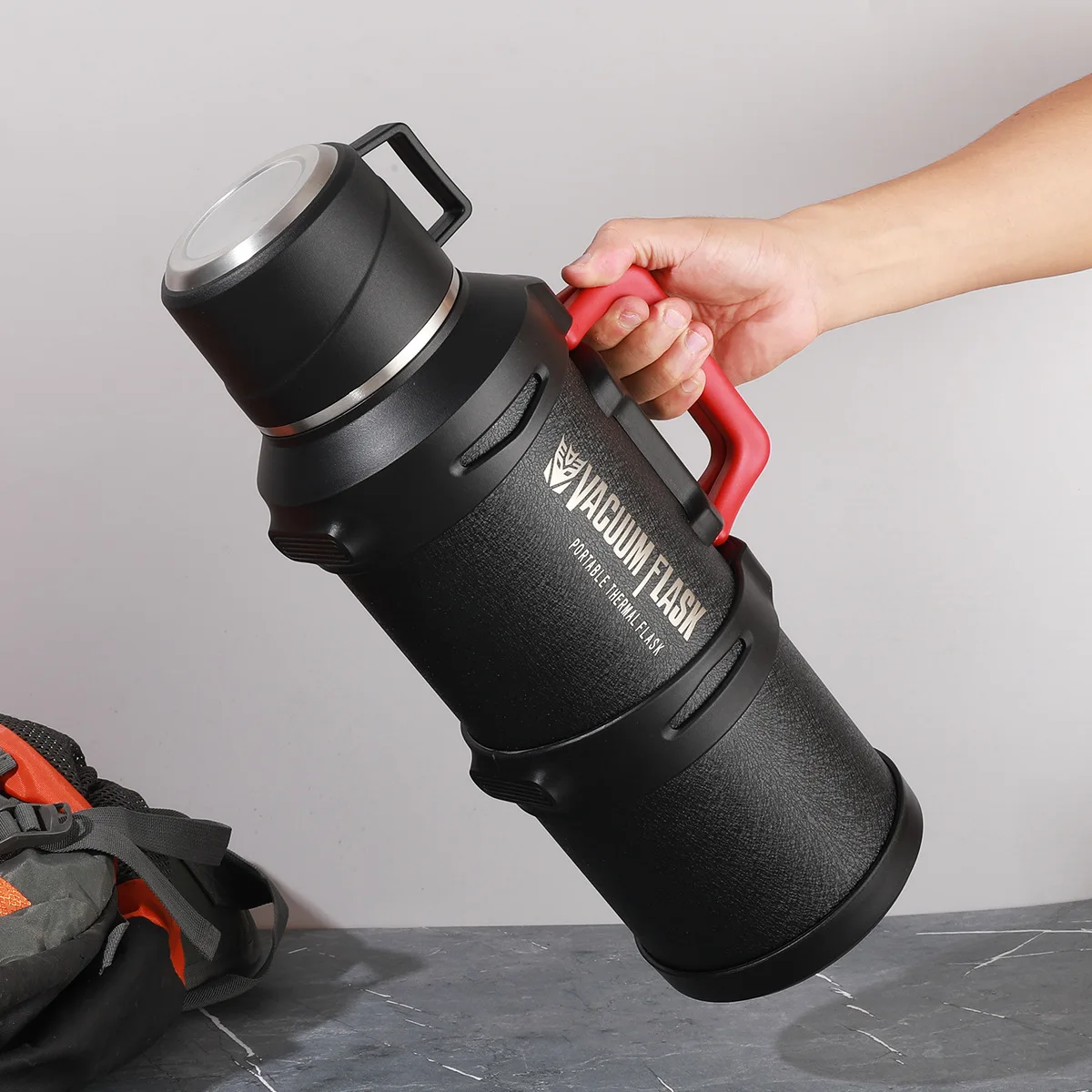 

Большой уличный термос из нержавеющей стали 316 с дисплеем температуры, вакуумной изоляцией для путешествий и кемпинга