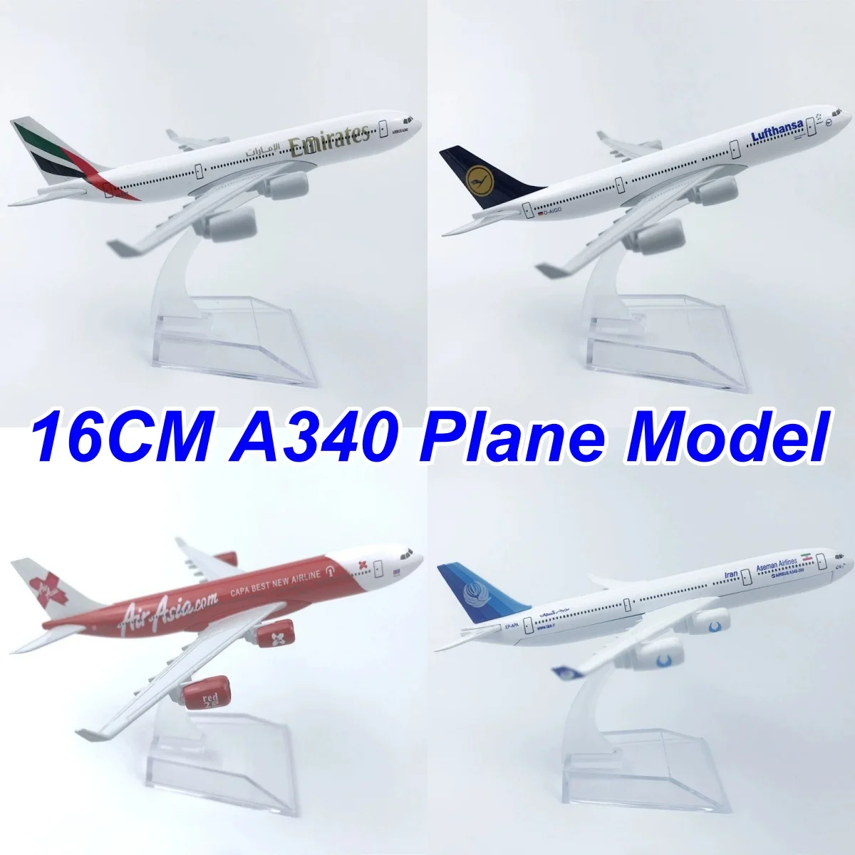 

Авиационные игрушки: Модель самолета A340, серия «Авиалинии», 16 см, литой сплав ﻿ Модель самолета в масштабе 1:400 для взрослых/мальчиков