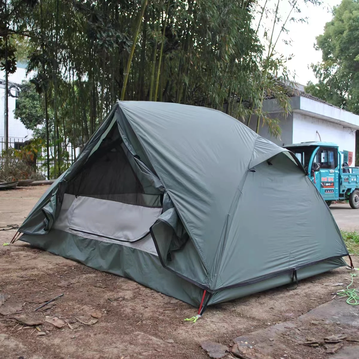 Tenda da zaino ultraleggera per campeggio ed escursionismo, leggera, zaino in spalla per 2 persone, pali in alluminio, tende da campeggio