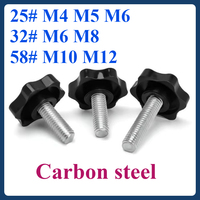 Carbon steel Torx screw with a solid plastic-coated handle 25#(M4 M5 M6)32#(M6 M8)58#(M10 M12) black