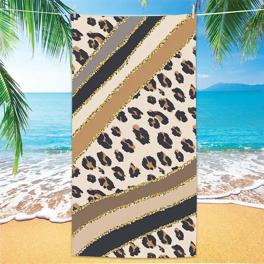 Summer Boho Beach Towel Women Men Microfiber Quick Dry Bath Towels One Side Printed Beach Cover Sand Free Portable Travel Towel