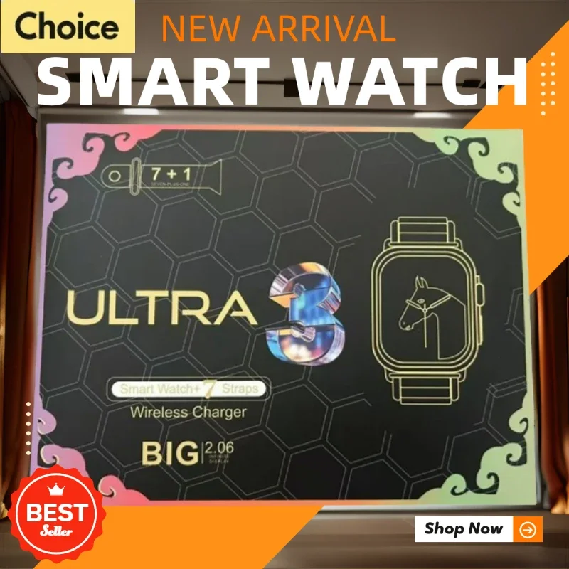 

S900 Ultra Smart Watch with Full Touch HD Screen 2.08" 49mm NFC Support Magnetic Charging Bluetooth Calling Health & Fitness Tra