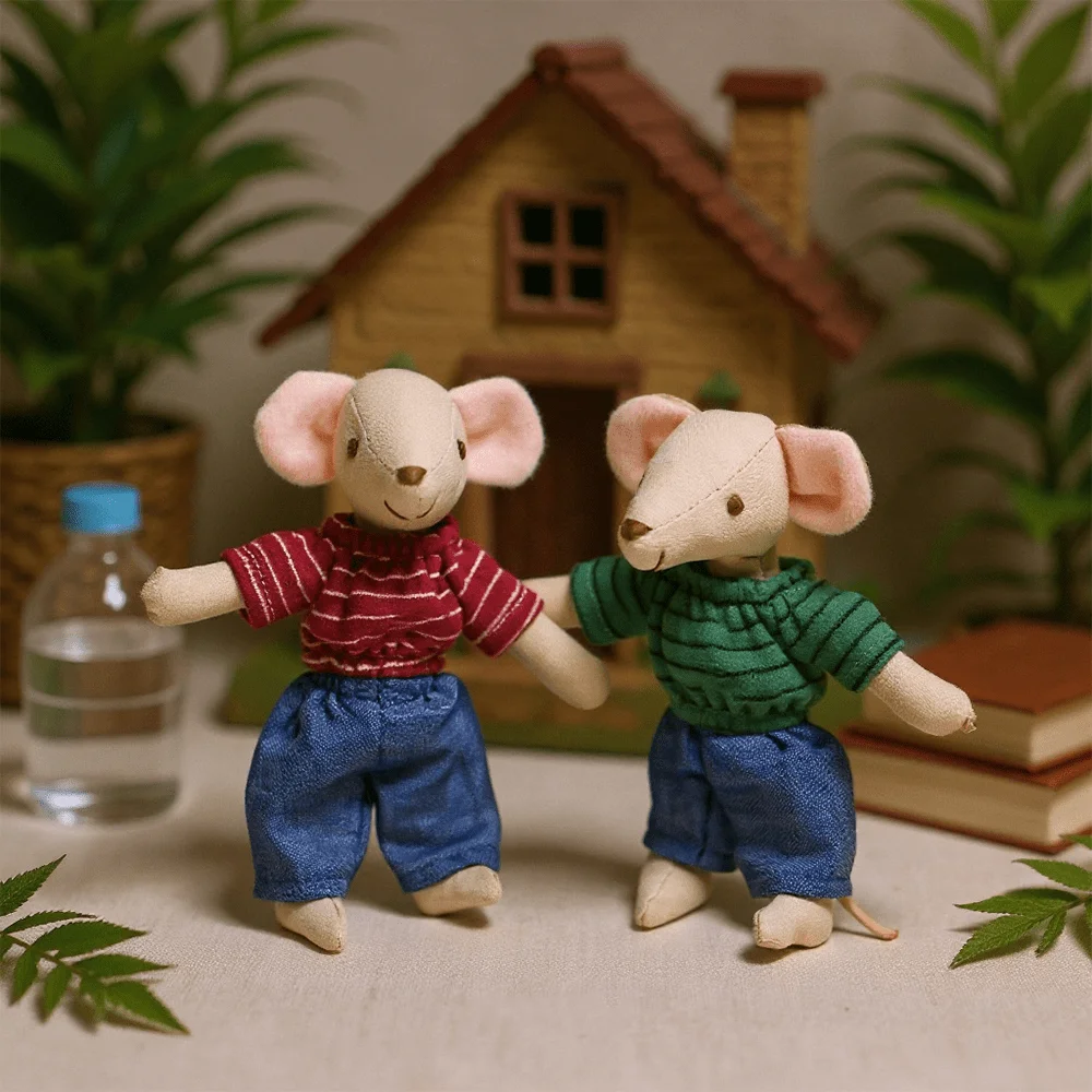 1 Stück Plüsch-Maus Puppe Spielzeug Weiches Stofftier für Kinder Urlaubsgeschenk Geburtstagsgeschenk Zimmerdekoration Rollenspiel – Detail 18