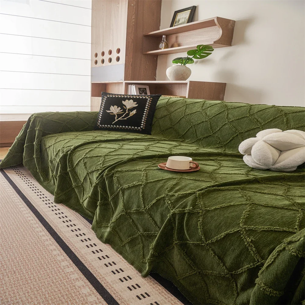 2026 Retro French Style Light Luxury Sofa Cover Universal Non-Slip All-Season Fabric High-Quality Sofa Slipcover Anti-Cat
