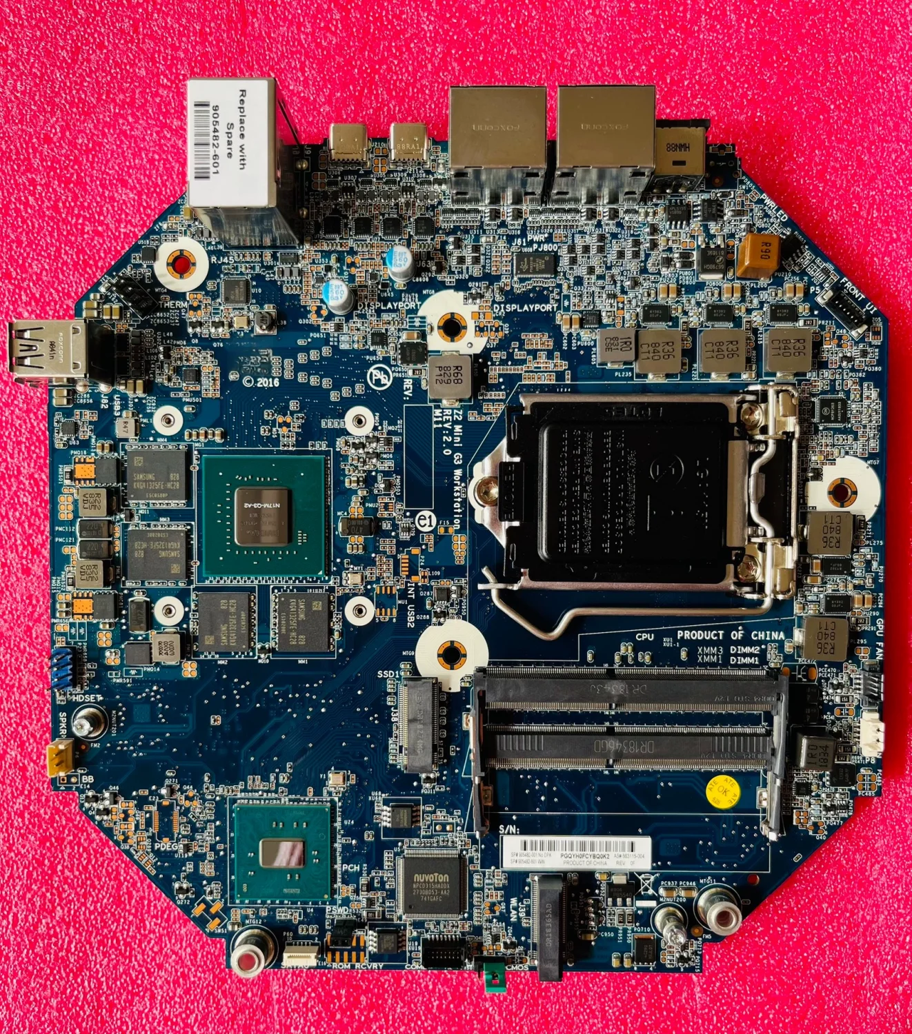 

FOR HP Z2 Mini G3 motherboard Worksataion 905482-001 863115-004 863115-001 motherboard 100% test ok send