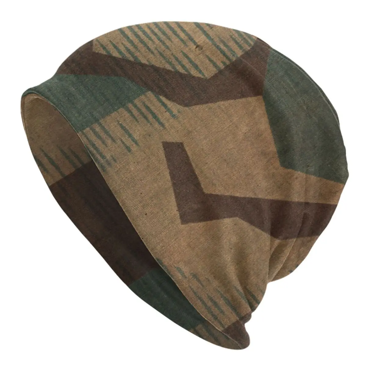 Splintertarn German WW2 Camouflage Bonnet Hat Outdoor Skullies Beanies Hat Armys Militarys Camo Men Women Thermal Elastic Caps