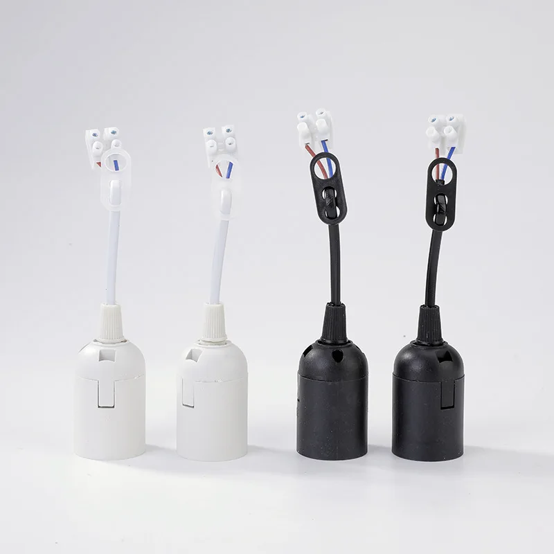 

5pcs E27 Socket Lamp Holder European Standard Lamp Holder with Wire Terminal Pendant Lamp Accessory