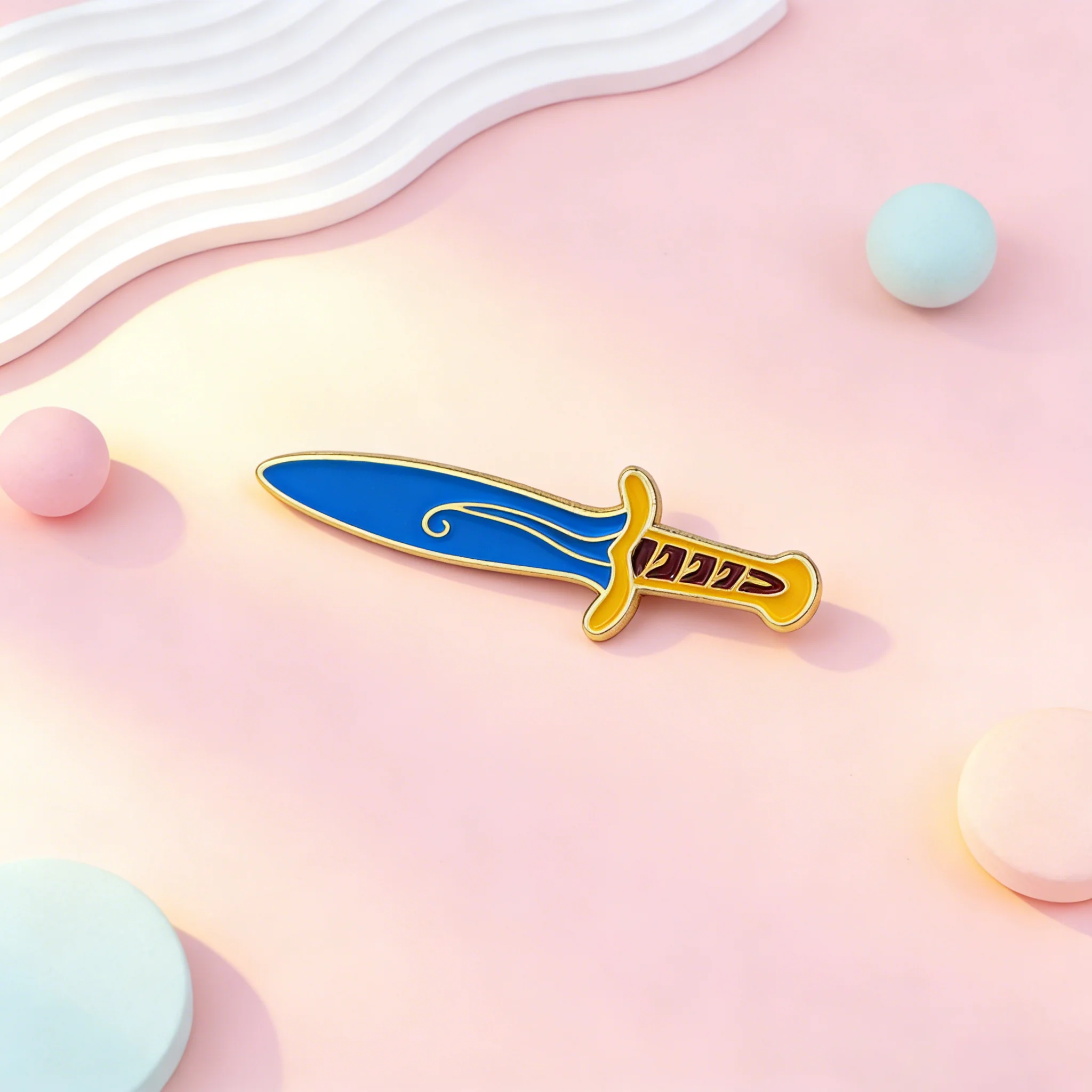 

Sword Enamel Pins Cartoon Brooches Badges for Backpacks Collection Gifts Anime Jewelry Cosplay Accessories