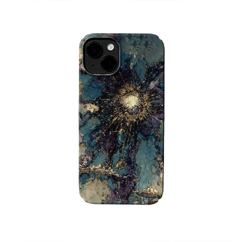 

Brilliant Green Sunlight Dispersion Phone Case for IPHONE 17 Air 16E 15 PROMAX 14Plus 13 12MINI 11 16Plus XR Acrylic Phone Cover