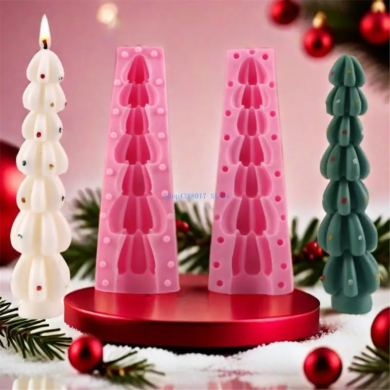 

896B Christmas Tree Silicone Molds for Candle, Christmas Present, Decoration