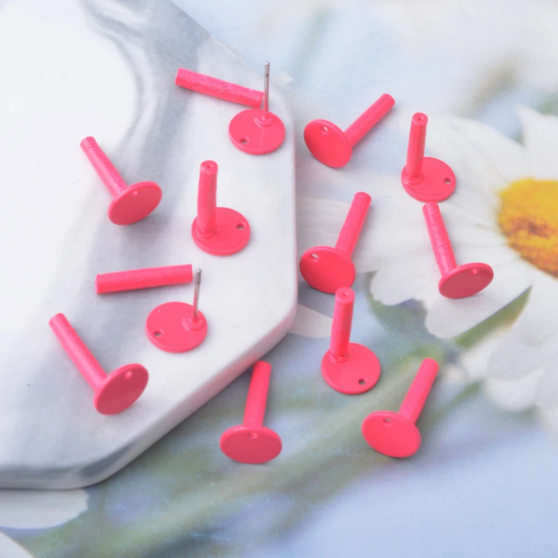 20 Stück 8mm Ohrstecker Mini 0,8cm Goldene Runde Ohrstifte Nadeln Ohrringe für DIY Schmuckherstellung – Detail 9