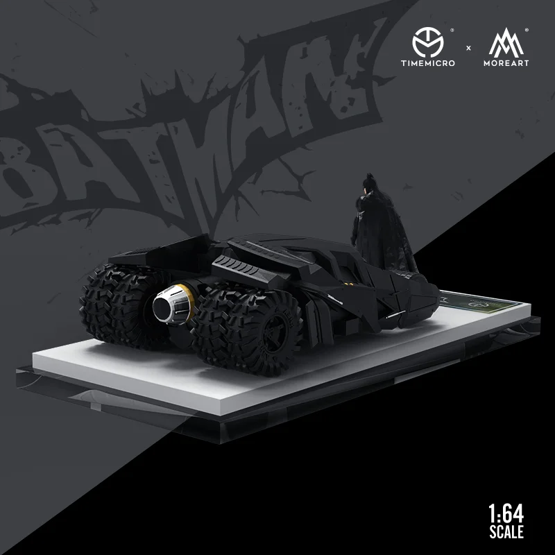 نموذج سيارة من سبيكة الطلاء Batmobile ، جمع وعرض الهدايا ، مجموعة مايكرو 1:64