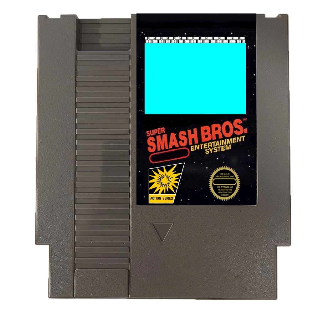 

Super Smash Bros - A Brand NEW NES Game Cartridge 8 Bit 72 Pin Video Game Cart For Original NES Game Console