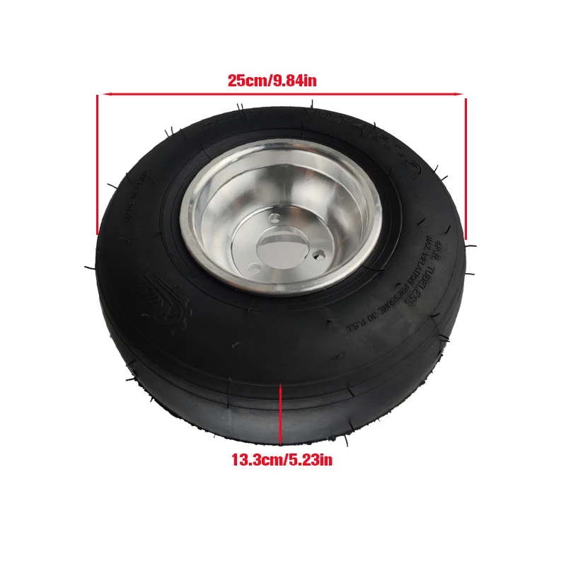 

high quality Go Kart 5 Inch Wheels Beach Car Accessories Drift Wheel 10X4.50-5 Kart Tire Highway Hub Front Wheels