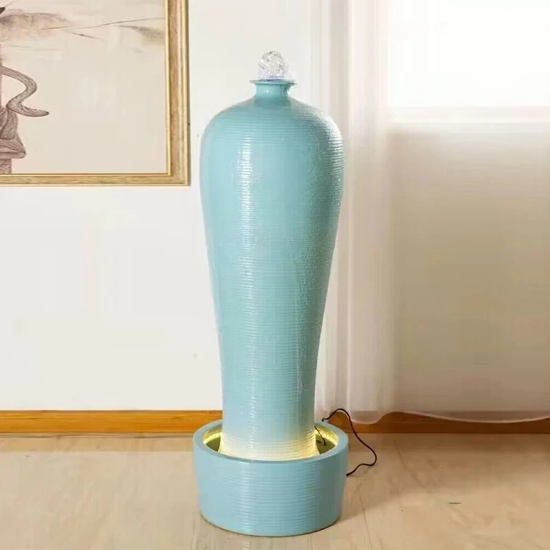 

ceramic flowing water ornament living room balcony entrance company clubhouse decoration large floor interior landscape