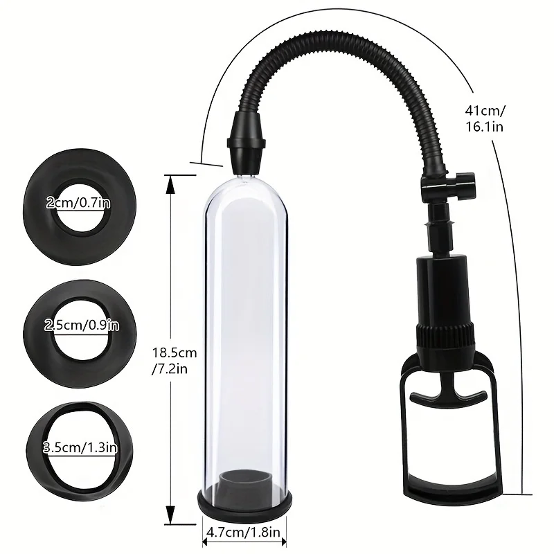 Vacuum Penis Pump, Manual Penis Enlarger Sex Toys, Increase Size Masturbation Cock Extender Sex Toys, Adults Sex Supplies For Me