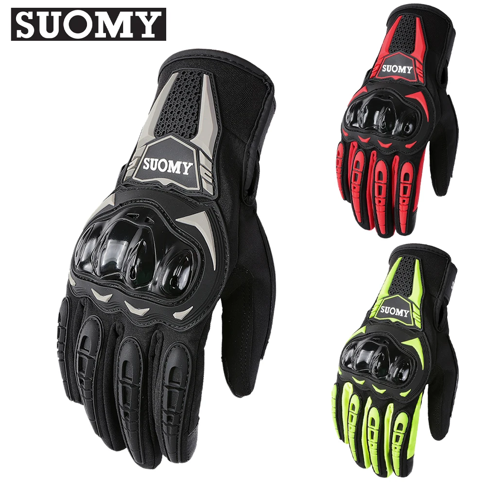 

SUOMY Winter Waterproof Motorcycle Gloves Guantes Moto Men Women Autumn Motocross Biker Glove Touch Screen Cycling Luvas M-XXL