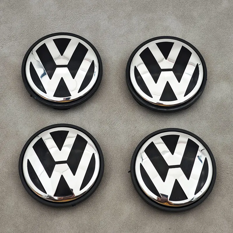 4pcs 56mm 65mm Car Wheel Center Caps Rim Hub Caps For VW Golf 4 5 6 Passat Jetta Beetle CC Bora Polo Touareg Tiguan Accessories