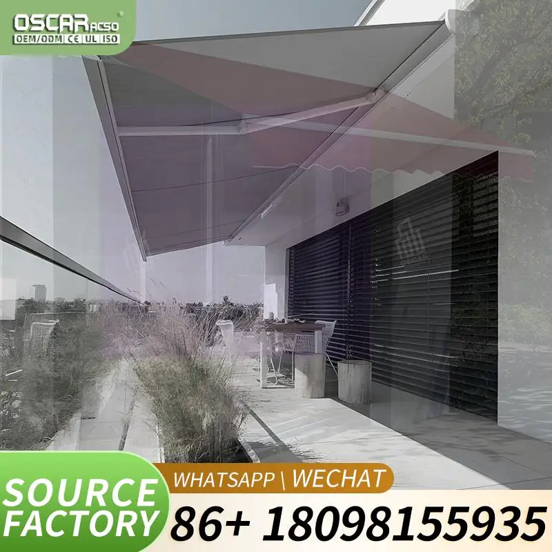 Aluminum Retractable Canopy Outdoor Pavilion PVC Awning Patio Shelter Summer Garden Backyard Ideal Shade Structure Retractable A