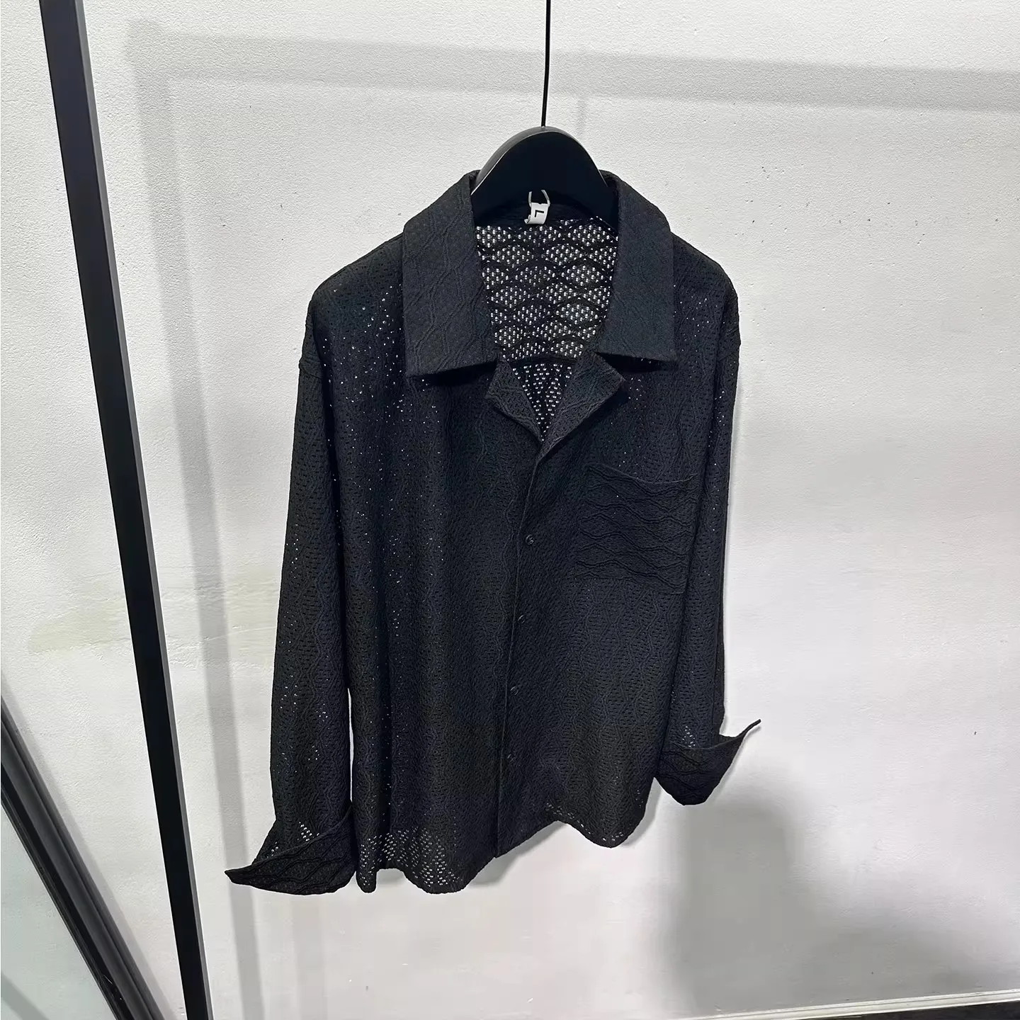 

Men Casual Shirts Gothic Style Men's Clothing Spring Male High Street Autumn Black Shirts