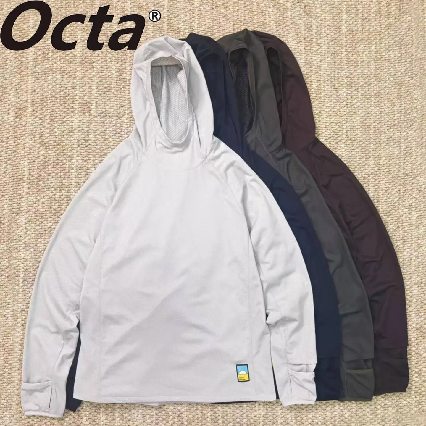 Senchi Design OCTA ® Light Outdoor Fleece Warm Tier Quick-Drying Hooded Long Sleeve Sweater