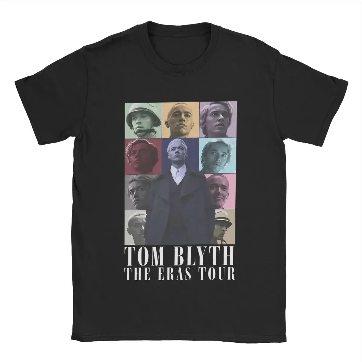 100% pamuk giyim Vintage kısa kollu ekip boyun Tee gömlek artı boyutu T-Shirt Erkekler Tom Blyth Eras tur T Shirt  men clothing