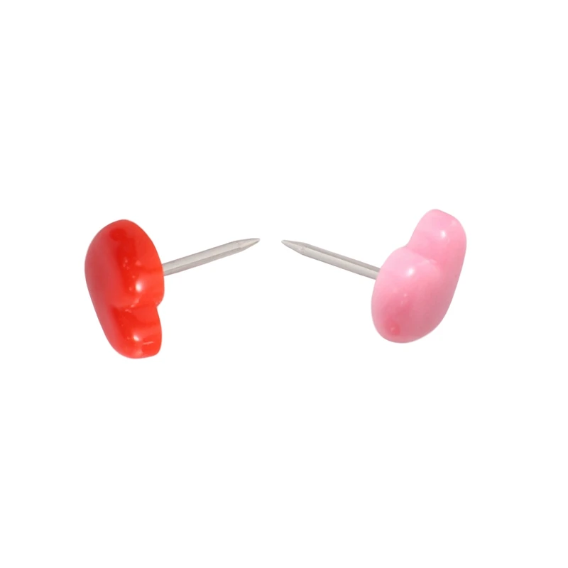 Горячие штифты TTKK, 150 шт., красные кнопки для досок объявлений, розовые милые настенные кнопки, декоративные для пробковой доски для дома и офиса