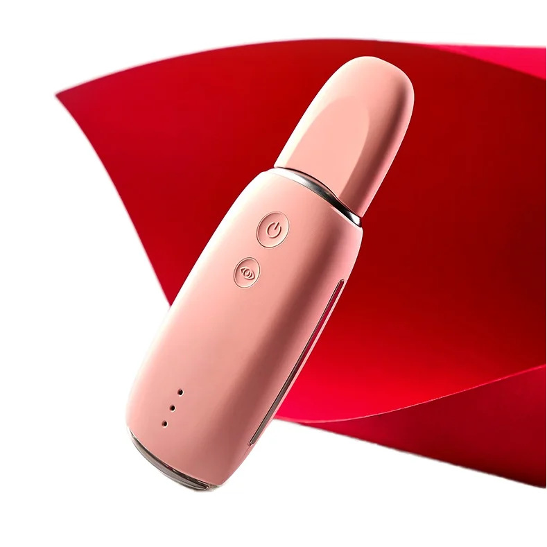 

Pink Ultrasonics Skin Scrubber Face Peeling Exfoliates Spatula Scraper for Nose and Head Pore Cleaning Home Use US Plug