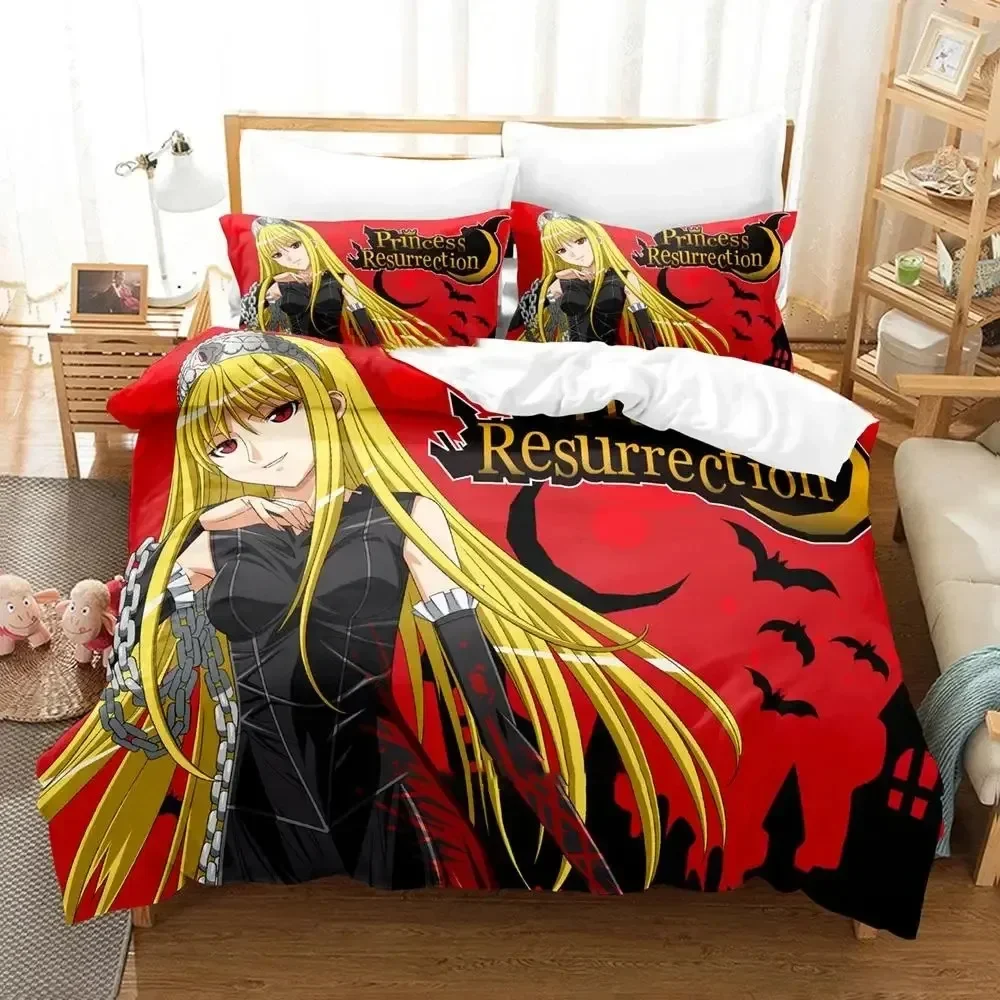 Anime Murder Princess Bedding Set Boys Girls Twin Queen Size Duvet Cover Pillowcase Bed Kids Adult Fashion Home Textile